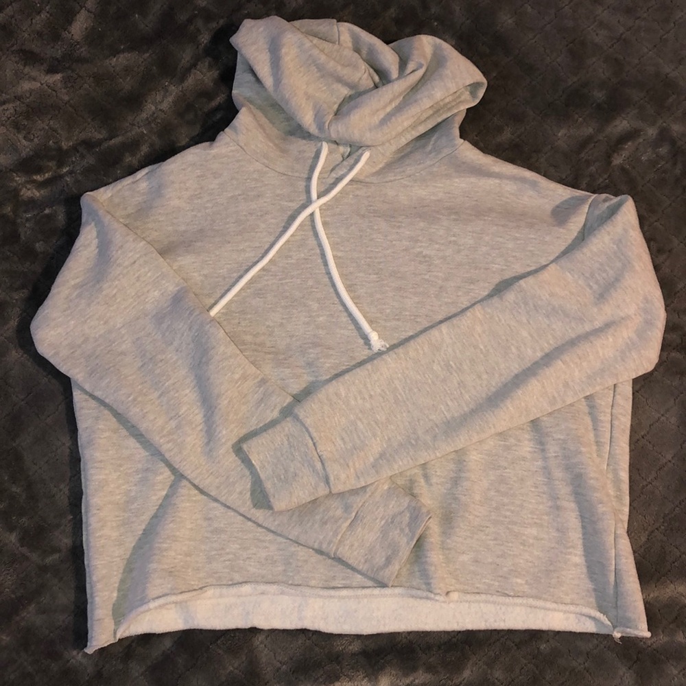 Crop Gray Hoodie